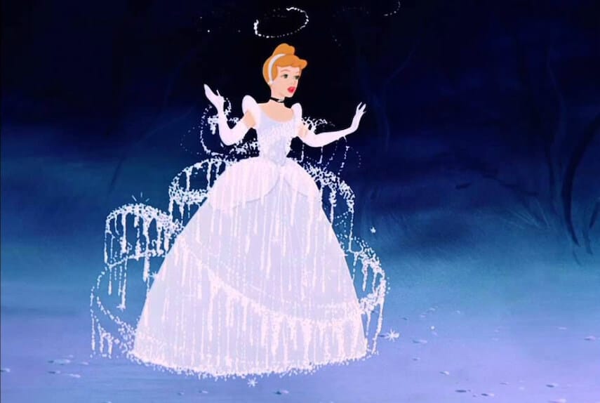 Cinderella in a magic Ballgown