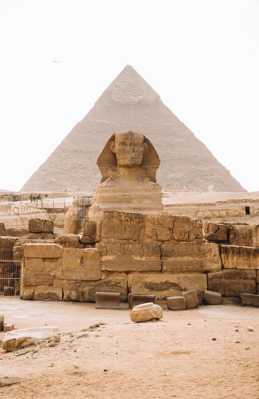 Pyramids of Giza with Sphinx