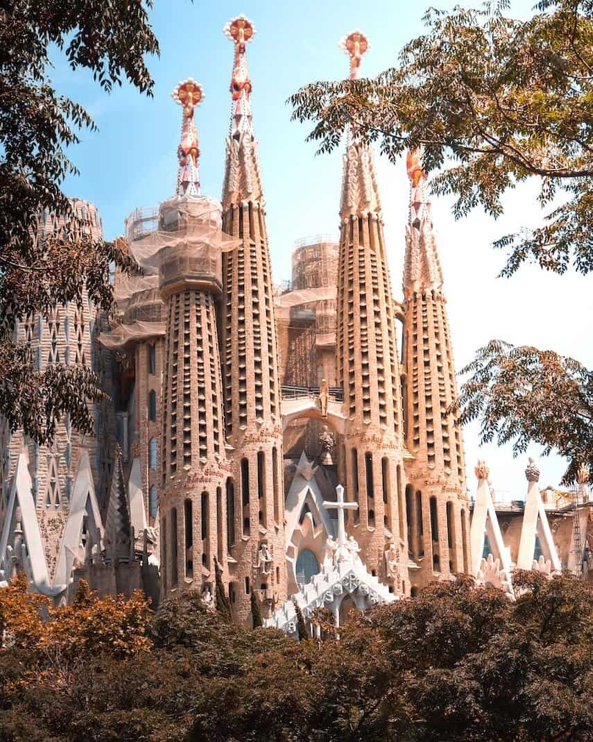 Facade of Sagrada Famillia