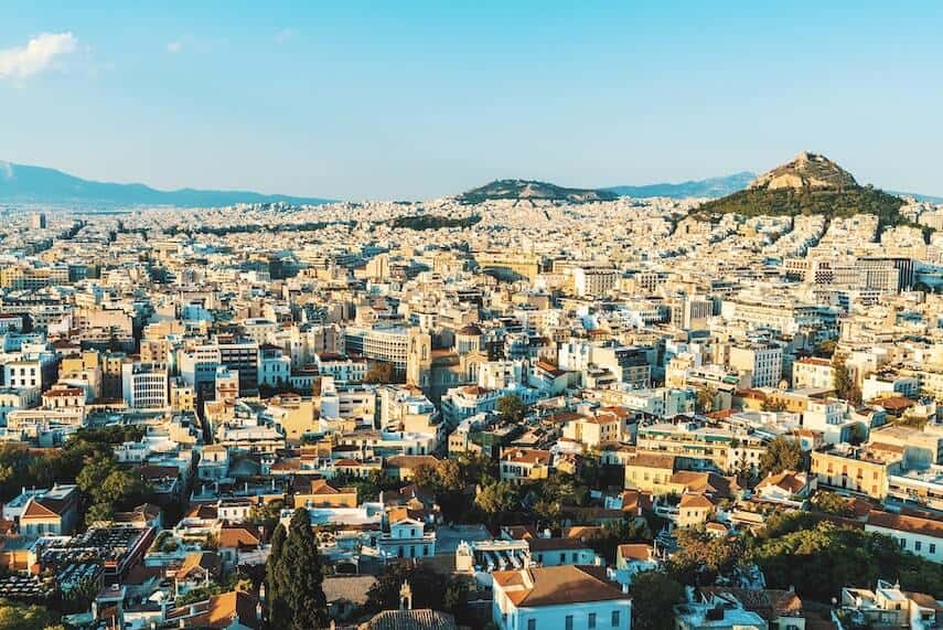 City of Athens from Above