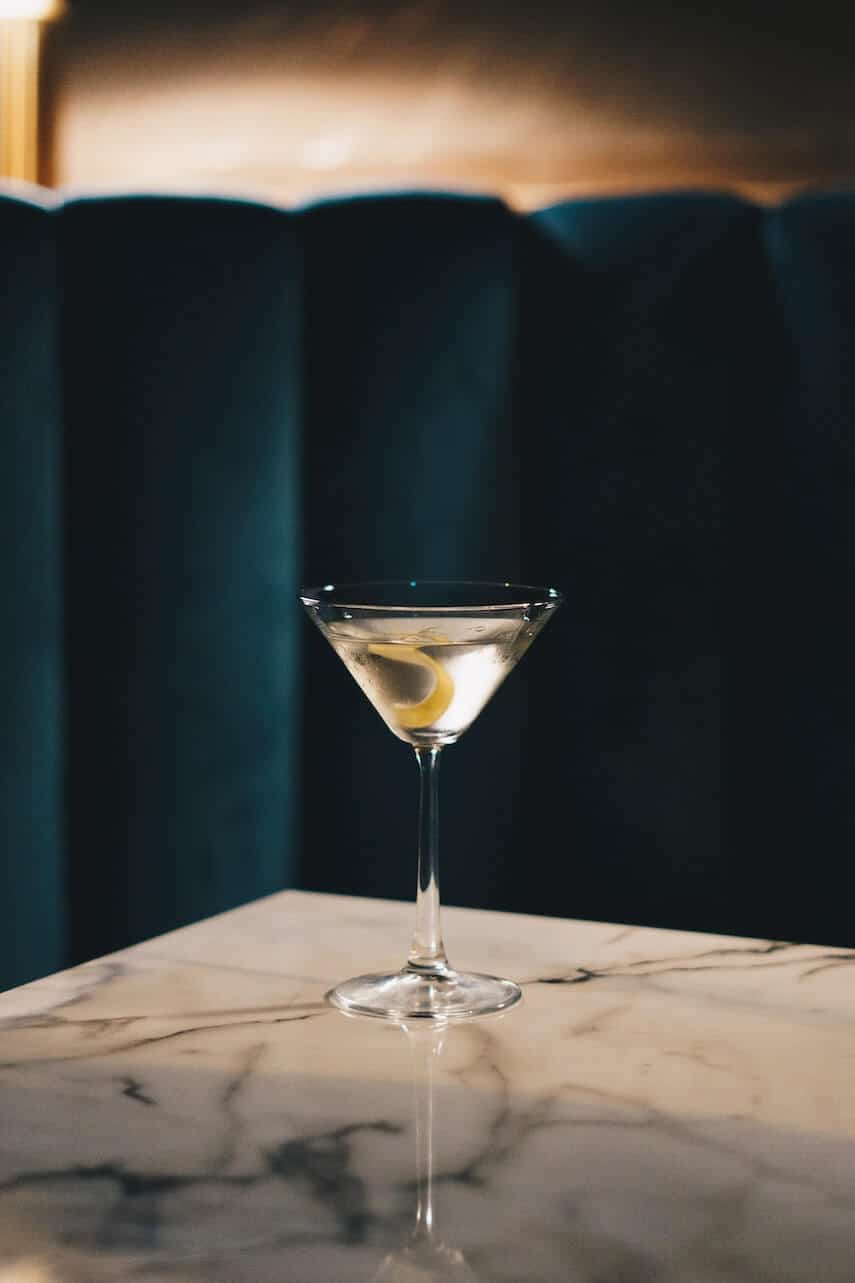 A martini, shaken not stirred