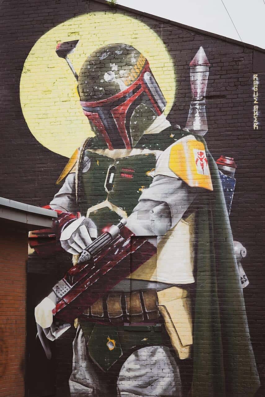 Mandalorian Street Art Mural