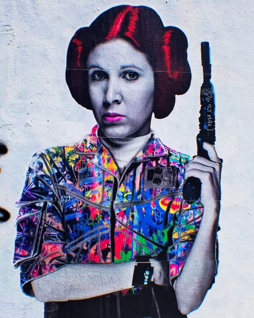 Princess Leia Street Art